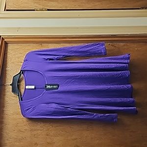 24 Seven womans maternity top, size small new with tags, purple